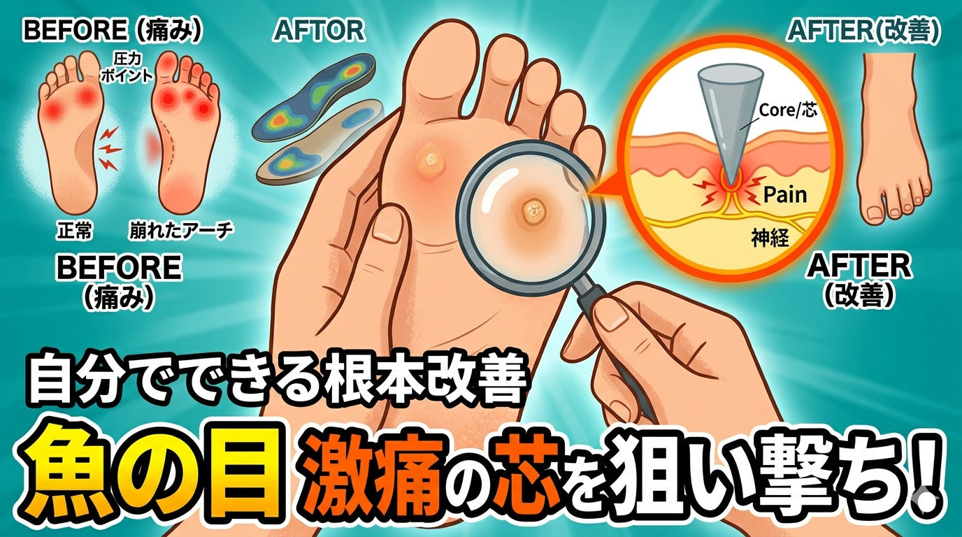 魚の目は「足からのSOS」——崩れたアーチと歩行を見直す根本改善ロードマップ 画像