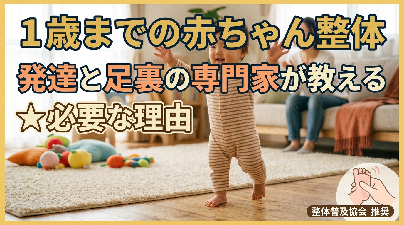 なぜ1歳までに赤ちゃん整体が必要なのか？発達と足の専門家が教える「骨格・体幹の育て方」 画像